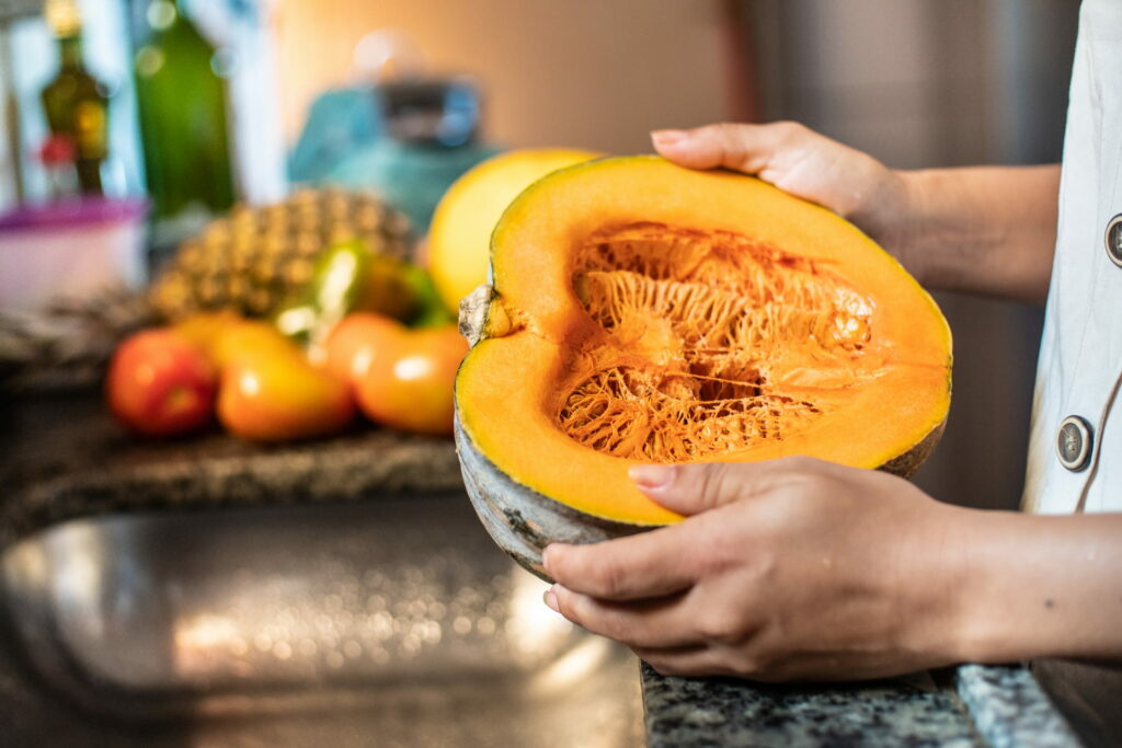 Pumpkin guts in garbage disposal